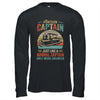 Funny Pontoon Captain Boat Boating Lake For Dad Vintage T-Shirt & Hoodie | Teecentury.com