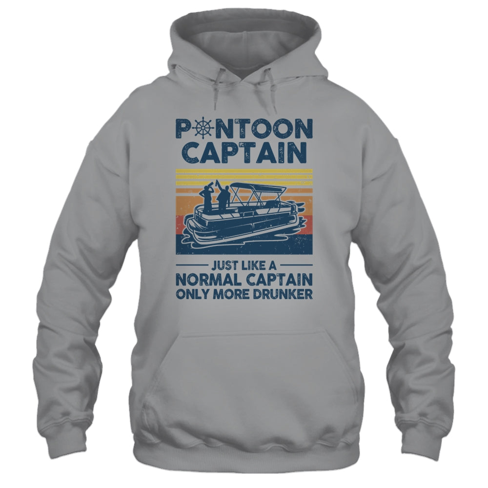 Funny Pontoon Captain Boat Lake Boating Beer Gift For Dad T-Shirt & Hoodie | Teecentury.com