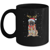 Funny Pug Christmas Tree Santa Reindeer Pajamas Mug Coffee Mug | Teecentury.com