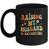 Funny Raising My Husband Is Exhausting Humorous Cute Wife Mug | teecentury