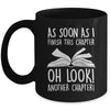 Funny Reading Just One More Chapter Book Lover Design Mug | teecentury