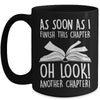 Funny Reading Just One More Chapter Book Lover Design Mug | teecentury