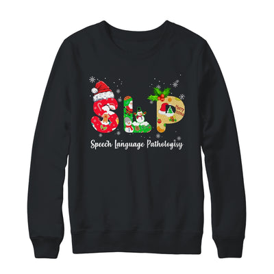 Funny SLP Speech Language Pathologist Santa Christmas Xmas T-Shirt & Sweatshirt | Teecentury.com