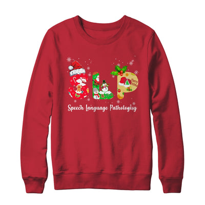 Funny SLP Speech Language Pathologist Santa Christmas Xmas T-Shirt & Sweatshirt | Teecentury.com