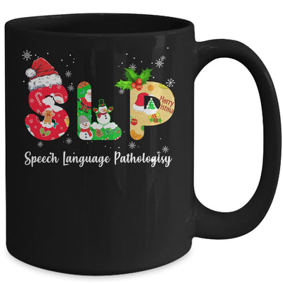 Funny SLP Speech Language Pathologist Santa Christmas Xmas Mug Coffee Mug | Teecentury.com