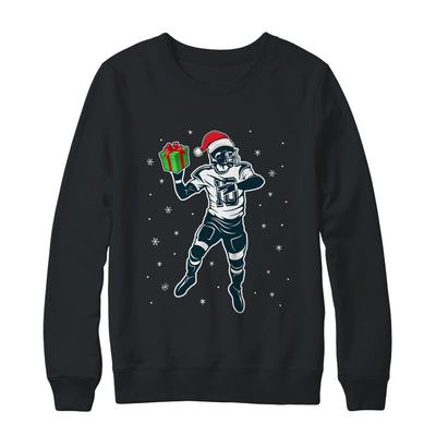 Funny Santa Hat Football Christmas Xmas T-Shirt & Sweatshirt | Teecentury.com