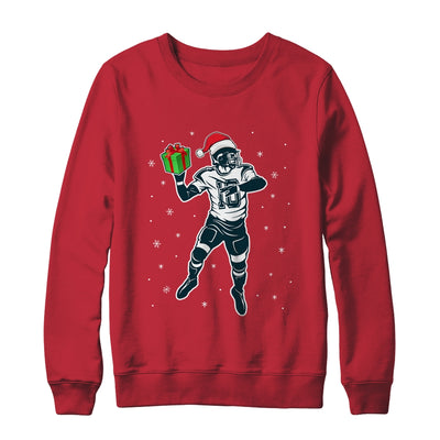 Funny Santa Hat Football Christmas Xmas T-Shirt & Sweatshirt | Teecentury.com