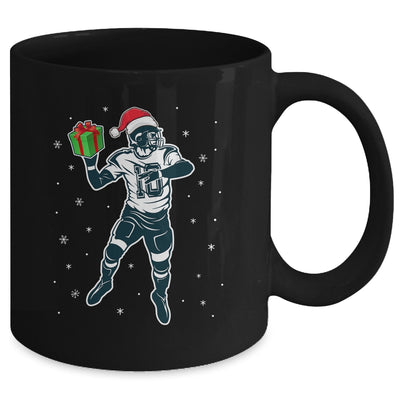 Funny Santa Hat Football Christmas Xmas Mug Coffee Mug | Teecentury.com