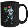 Funny Santa Hat Football Christmas Xmas Mug Coffee Mug | Teecentury.com