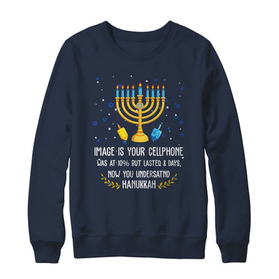 Funny Sarcastic Hanukkah Chanukah Cellphone Quote Christmas T-Shirt & Sweatshirt | Teecentury.com