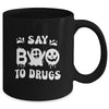 Funny Say Boo To Drugs Halloween Red Ribbon Week Awareness Mug | teecentury