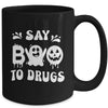 Funny Say Boo To Drugs Halloween Red Ribbon Week Awareness Mug | teecentury