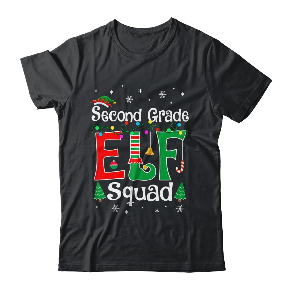 Funny Second Grade Elf Squad Teacher Christmas Child Xmas Shirt & Sweatshirt | teecentury