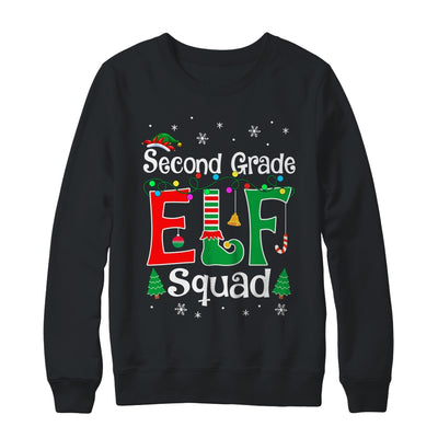 Funny Second Grade Elf Squad Teacher Christmas Child Xmas Shirt & Sweatshirt | teecentury