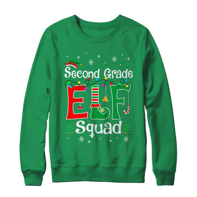 Funny Second Grade Elf Squad Teacher Christmas Child Xmas Shirt & Sweatshirt | teecentury