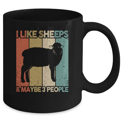 Funny Sheep Design For Kids Men Women Animal Sheep Vintage Mug | teecentury