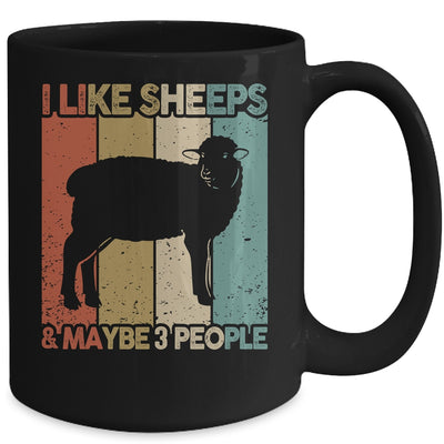 Funny Sheep Design For Kids Men Women Animal Sheep Vintage Mug | teecentury
