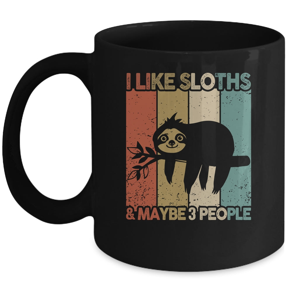 Funny Sloth Design For Kids Men Women Animal Sloth Vintage Mug | teecentury