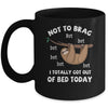 Funny Sloth Gift For Lazy Men Women Or Kids Who Love Bed Mug Coffee Mug | Teecentury.com