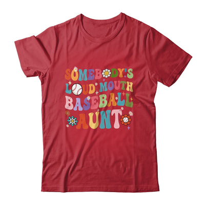 Funny Somebodys Loud Mouth Baseball Aunt Mothers Day Shirt & Tank Top | teecentury