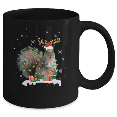 Funny Squirrel Christmas Reindeer Christmas Lights Pajama Mug Coffee Mug | Teecentury.com