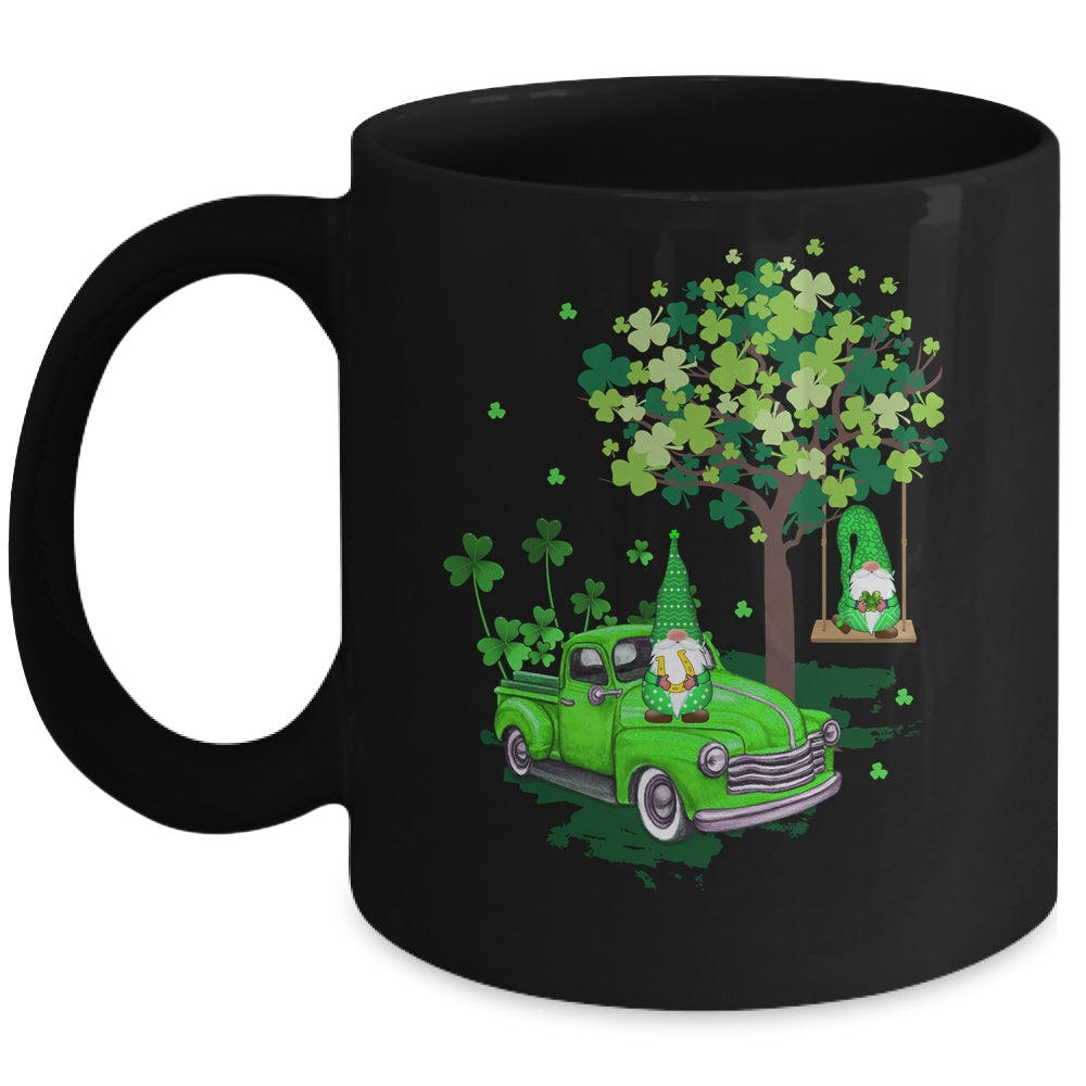 Funny St Patricks Day Gnome Truck Shamrock Gift Mug Coffee Mug | Teecentury.com
