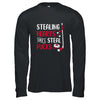 Funny Stealing Hearts Pucks Valentine's Day Hockey T-Shirt & Hoodie | Teecentury.com