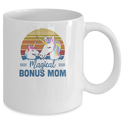 Funny Stepmom Gift Magical Bonus Mom Unicorn Vintage Mug Coffee Mug | Teecentury.com
