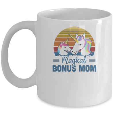 Funny Stepmom Gift Magical Bonus Mom Unicorn Vintage Mug Coffee Mug | Teecentury.com