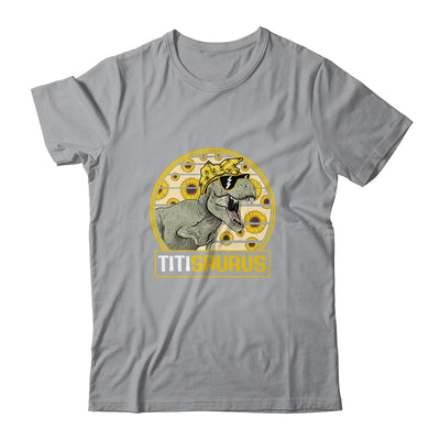 Funny Titi Saurus Sunflower Dinosaur Aunt T Rex T-Shirt & Tank Top | Teecentury.com