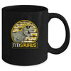 Funny Titi Saurus Sunflower Dinosaur Aunt T Rex Mug Coffee Mug | Teecentury.com