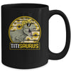 Funny Titi Saurus Sunflower Dinosaur Aunt T Rex Mug Coffee Mug | Teecentury.com