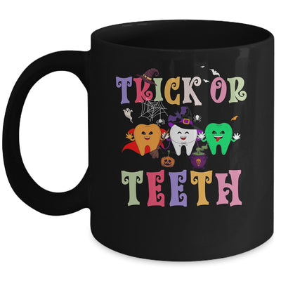 Funny Trick Or Teeth Dental Halloween Dentist Mug | teecentury