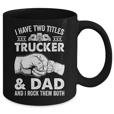 Funny Truck Driver Art Dad Trucker Men Truck Driving Lover Mug | teecentury