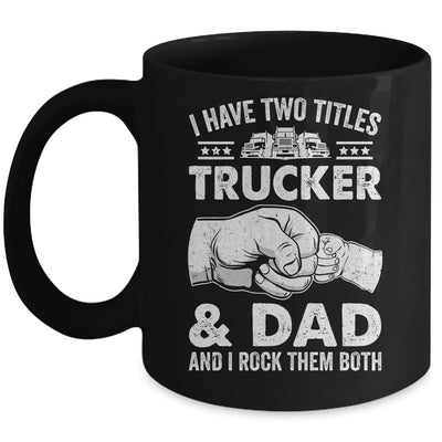 Funny Truck Driver Art Dad Trucker Men Truck Driving Lover Mug | teecentury