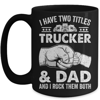 Funny Truck Driver Art Dad Trucker Men Truck Driving Lover Mug | teecentury