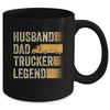 Funny Trucker Art For Truck Driver Husband Men Dad Trucking Mug | teecentury