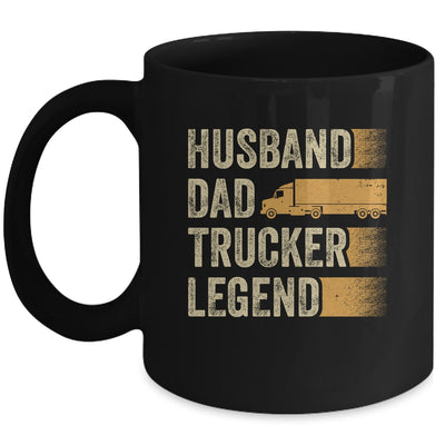 Funny Trucker Art For Truck Driver Husband Men Dad Trucking Mug | teecentury