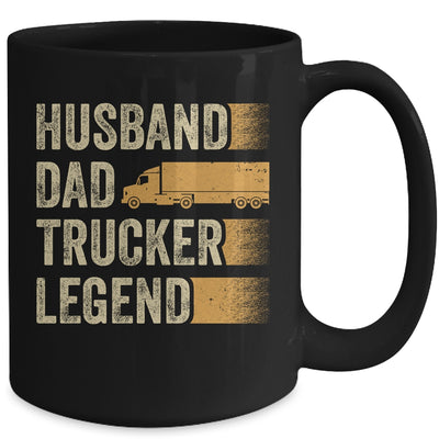 Funny Trucker Art For Truck Driver Husband Men Dad Trucking Mug | teecentury