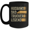 Funny Trucker Art For Truck Driver Husband Men Dad Trucking Mug | teecentury