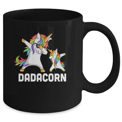 Funny Unicorn Dad Daddy Baby Dadacorn Dabbing Mug Coffee Mug | Teecentury.com