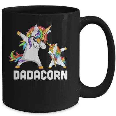 Funny Unicorn Dad Daddy Baby Dadacorn Dabbing Mug Coffee Mug | Teecentury.com