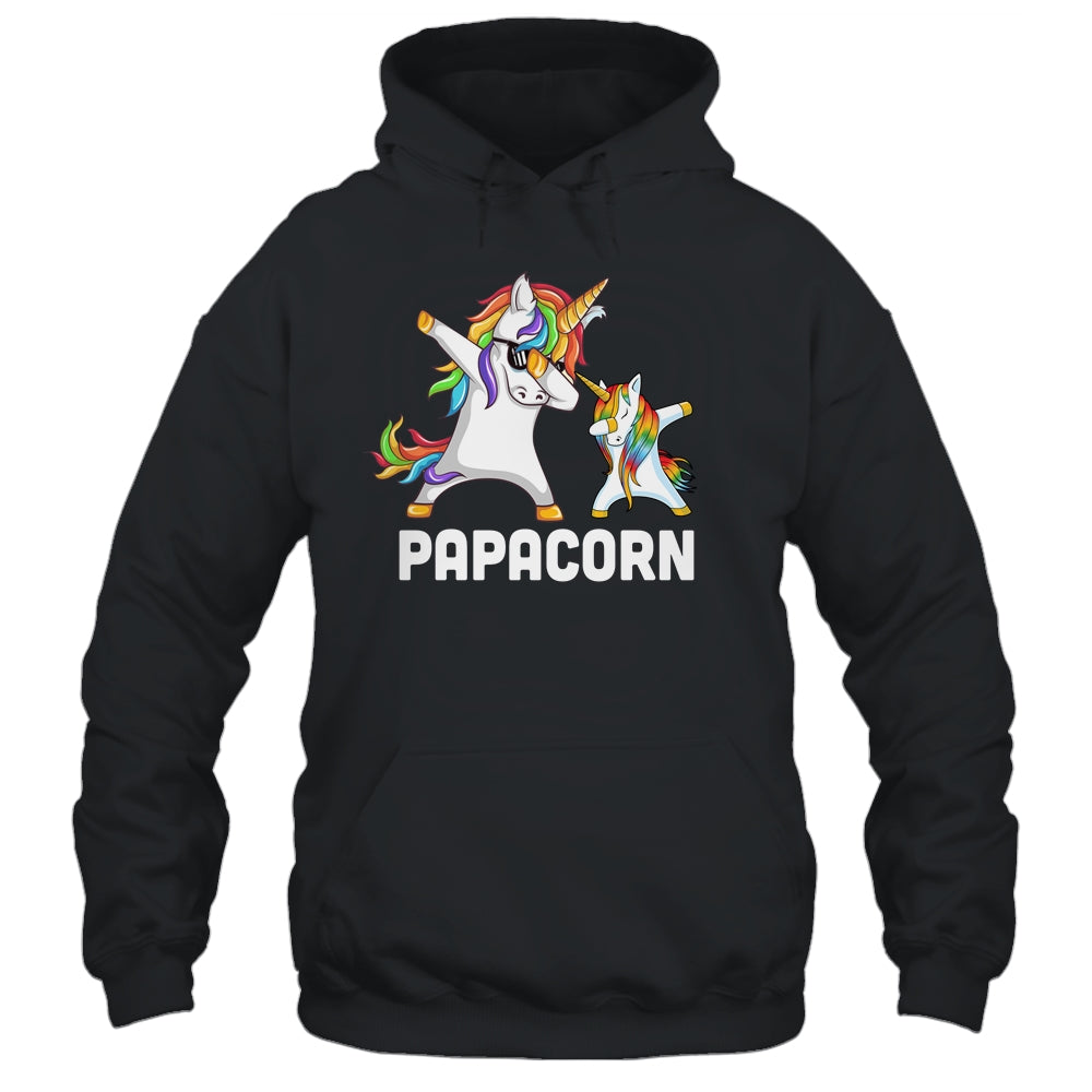 Funny Unicorn Grandpa Papa Baby Papacorn Dabbing T-Shirt & Hoodie | Teecentury.com