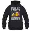 Funny Vaccination I Got My Two Shots And A Booster Flag Shirt & Tank Top | teecentury