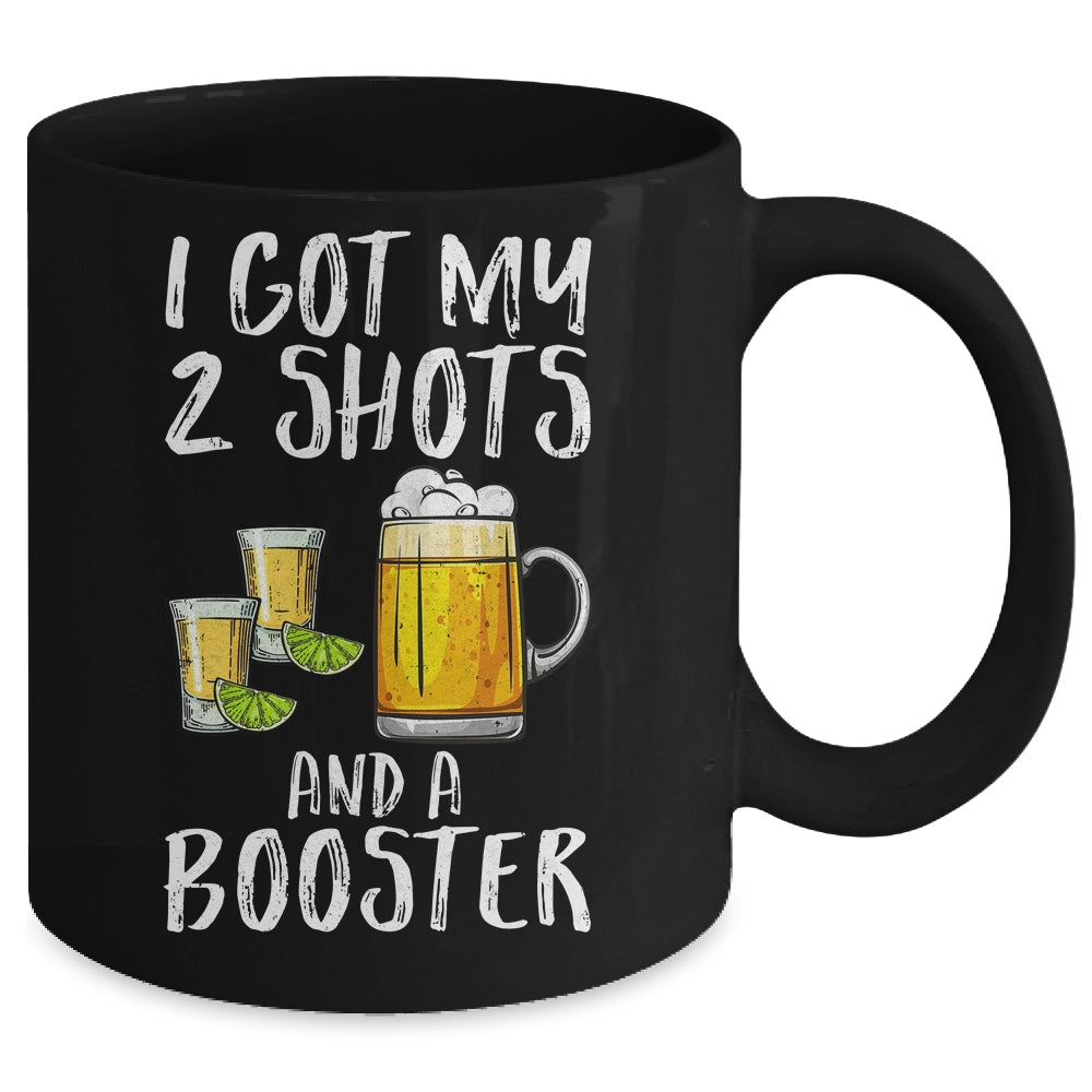 Funny Vaccination I Got My Two Shots And A Booster Mug | teecentury