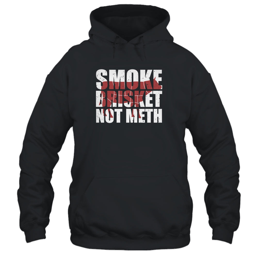 Funny Vintage Bbq Meat Eaters Smoke Brisket Not Meth T-Shirt & Hoodie | Teecentury.com