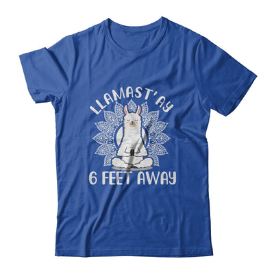 Funny Yoga Llamastay Llama Social Distancing Quarantine T-Shirt & Tank Top | Teecentury.com