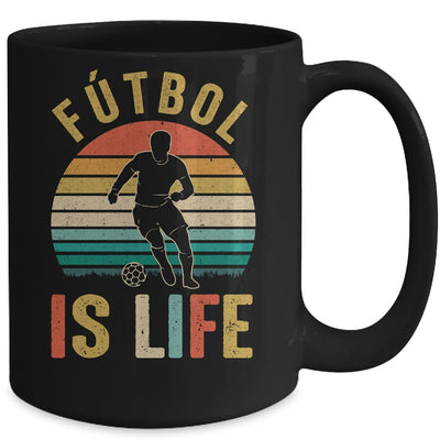 Futbol Is Life Soccer Funny Football Lover Vintage Mug Coffee Mug | Teecentury.com