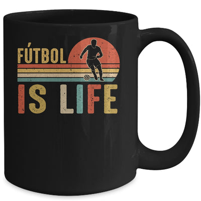 Futbol Is Life Soccer Funny Football Vintage Lover Mug Coffee Mug | Teecentury.com