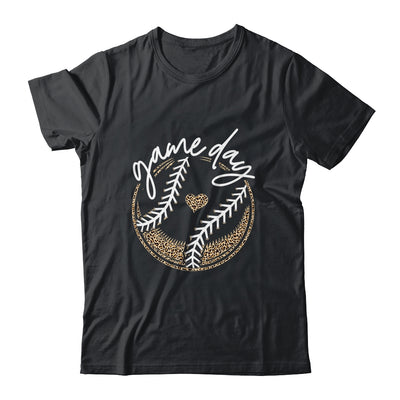 Game Day Baseball Life Softball Life Mom Leopard Shirt & Tank Top | teecentury